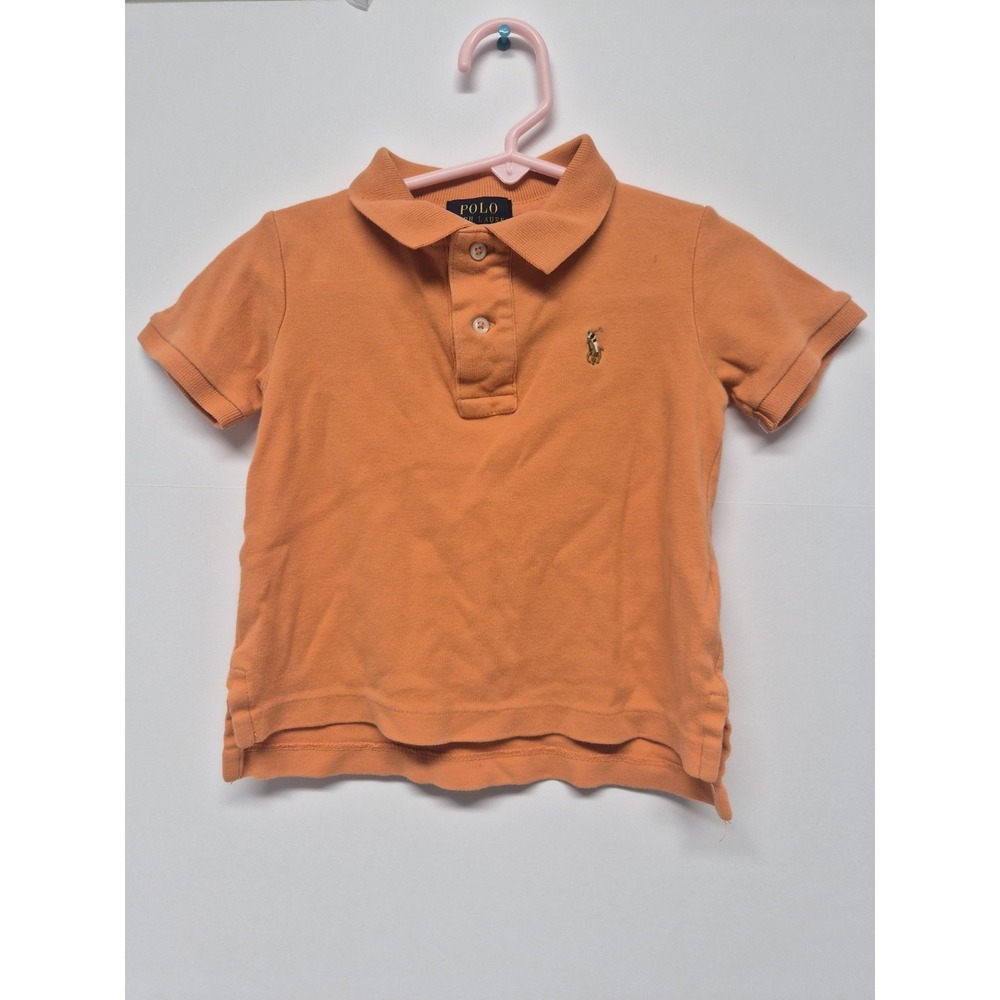 Polo Ralph Lauren Baby Boys Orange Polo Pony Size 18M - Picture 1 of 5